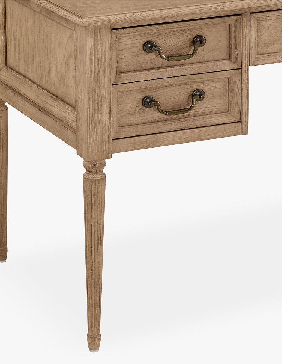 Escritorio con organizador Blythe Storage de madera 3