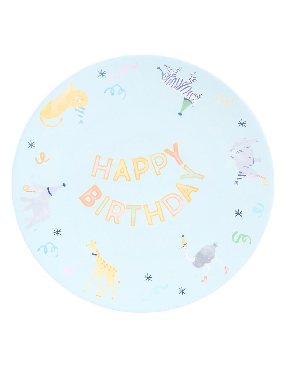 Set de mesa happy birthday de plástico 6