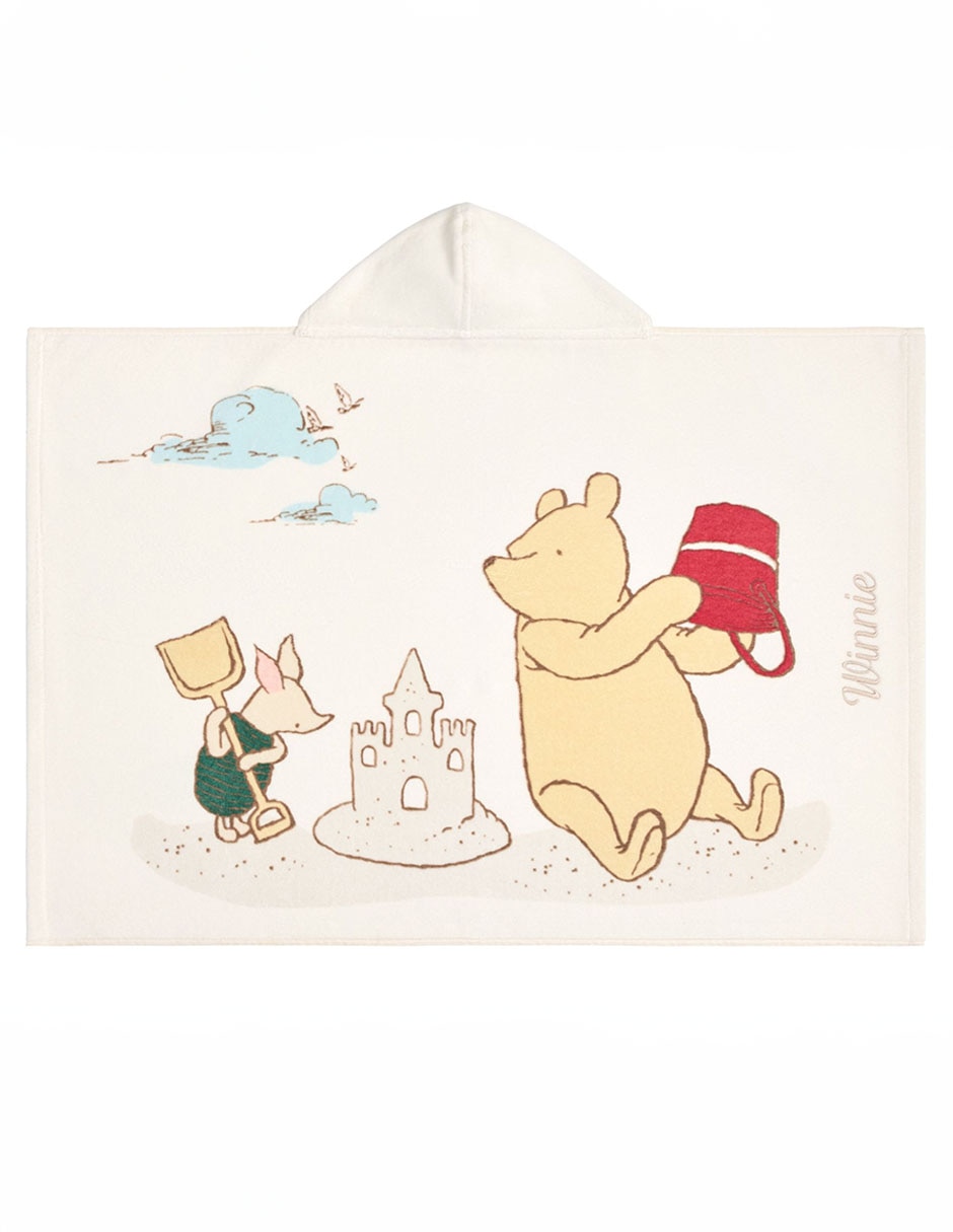 Toalla con gorro Winnie The Pooh infantil 1