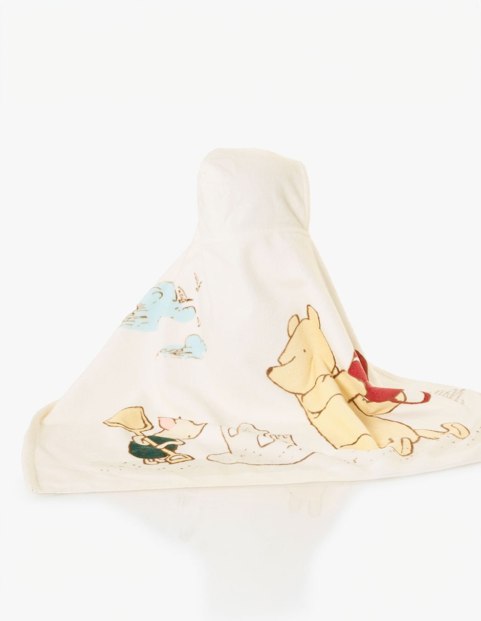 Toalla con gorro Winnie The Pooh infantil Toalla con gorro Winnie The Pooh infantil