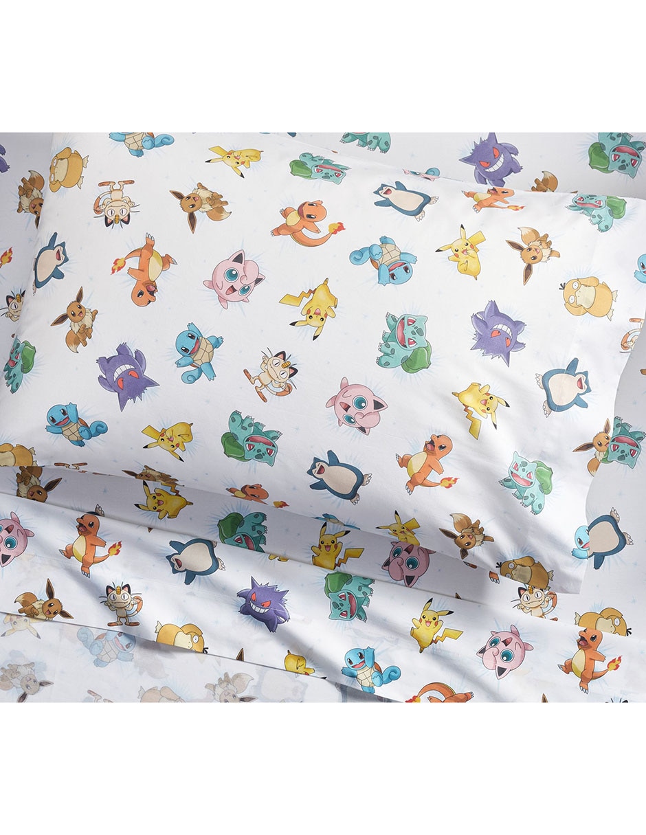 Juego de sábanas de algodón 200 hilos Pokémon 2