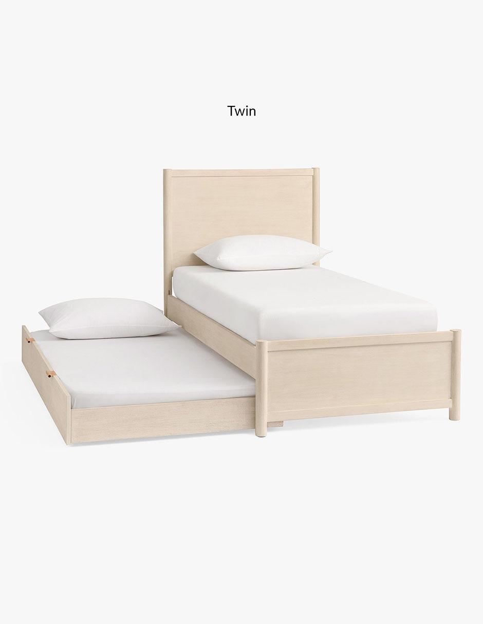 Cama coronado de madera individual 4