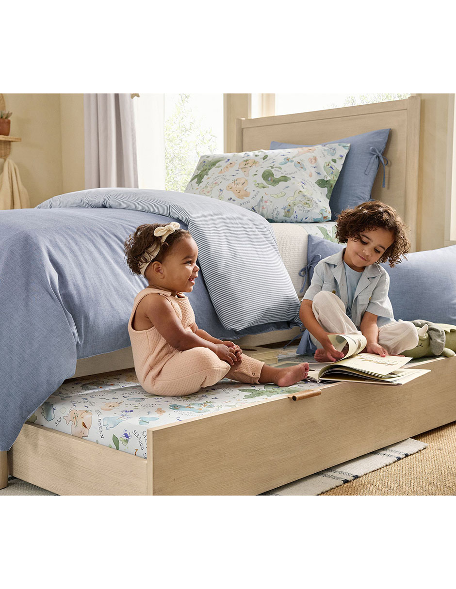 Cama coronado de madera individual 5