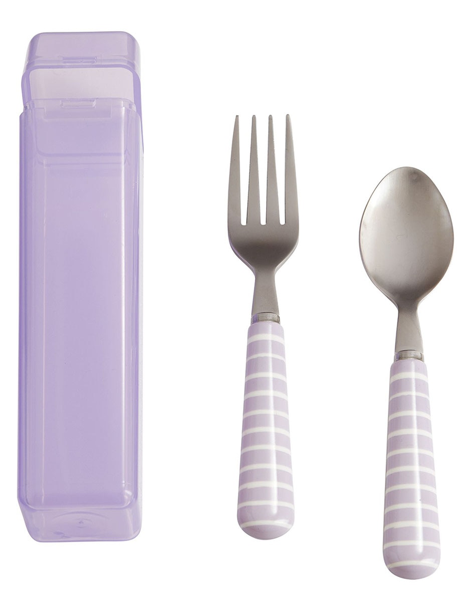 Set cubiertos Utensil Carrying de acero inoxidable 3 piezas