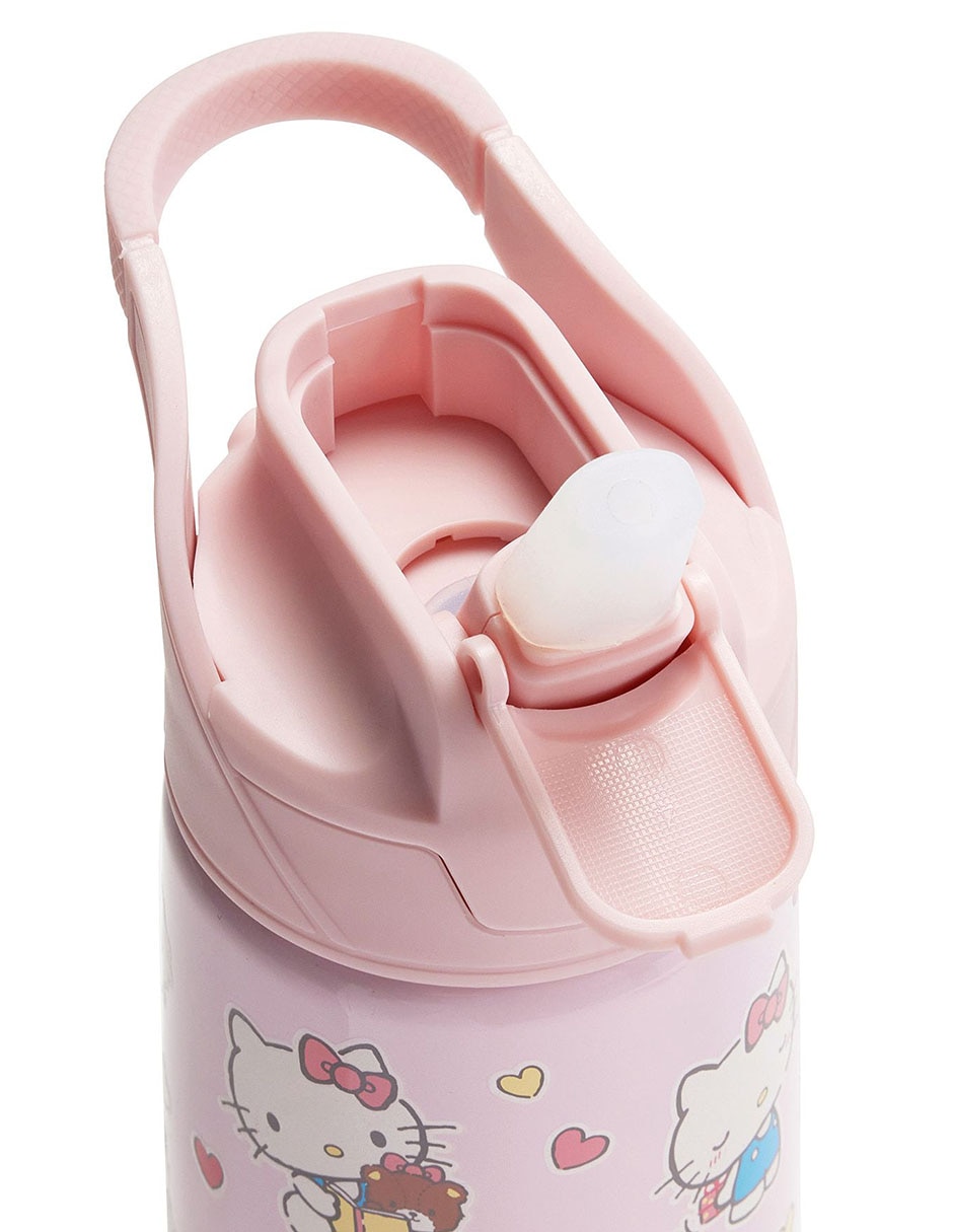 Termo de acero inoxidable Mackenzie Hello Kitty con tapa flip top 550 ml