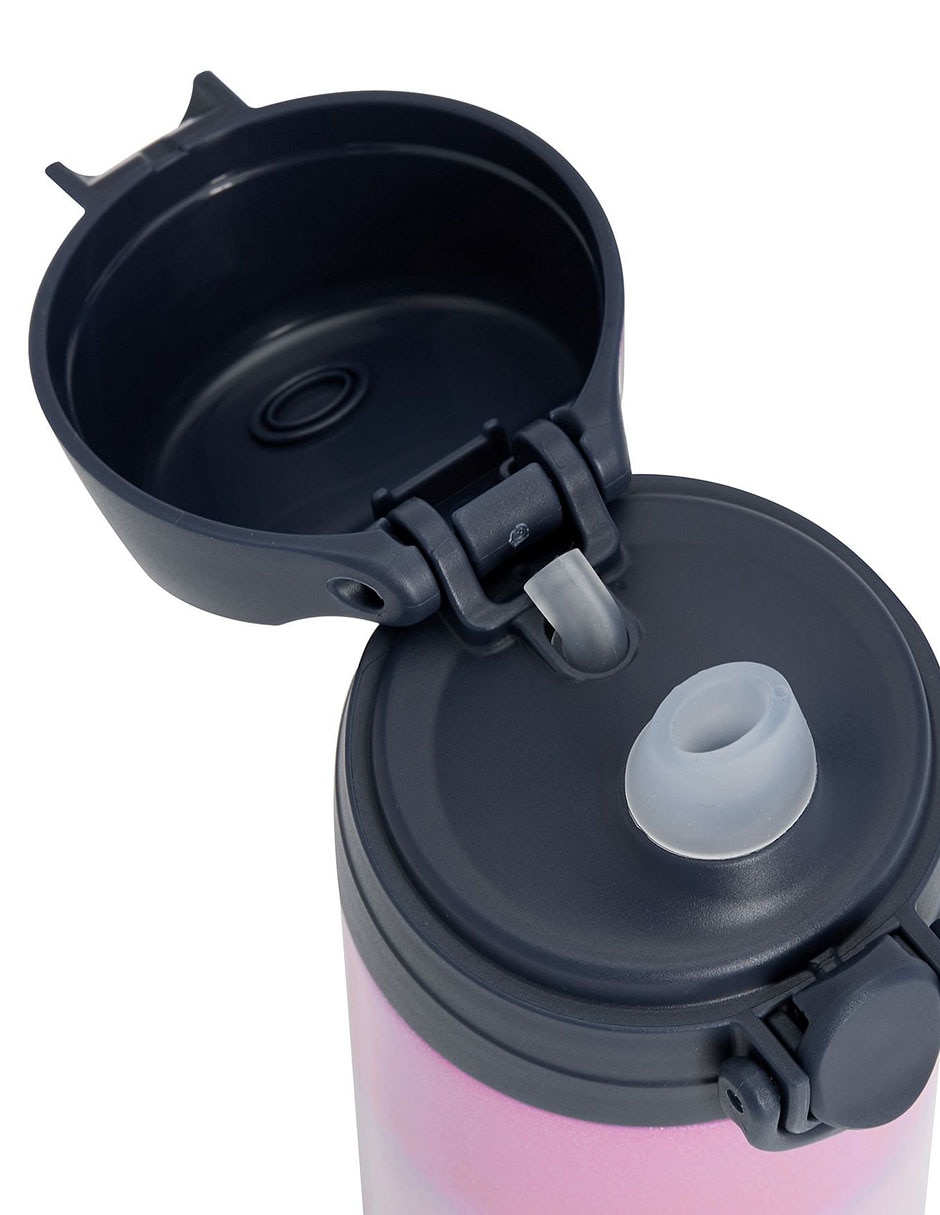 Termo de acero inoxidable Mackenzie Rainbow con tapa a presión