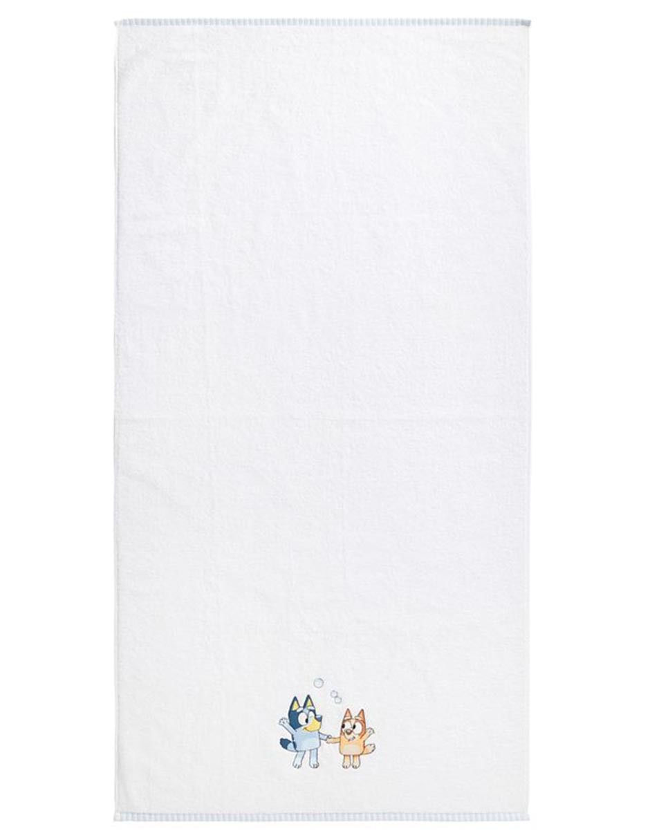 Toalla Bluey Bluey y Bingo de algodón infantil