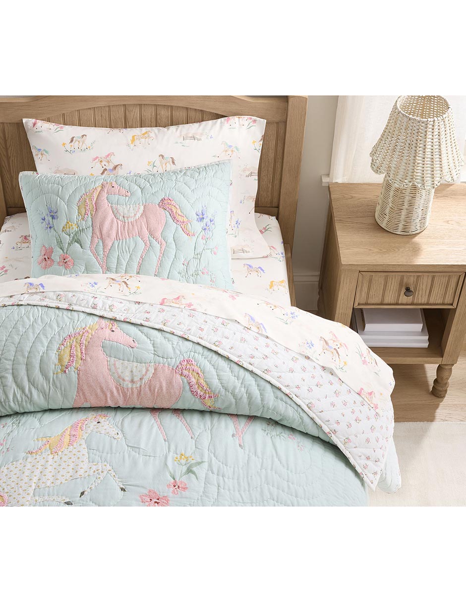 Funda para almohada Floral Horse 3