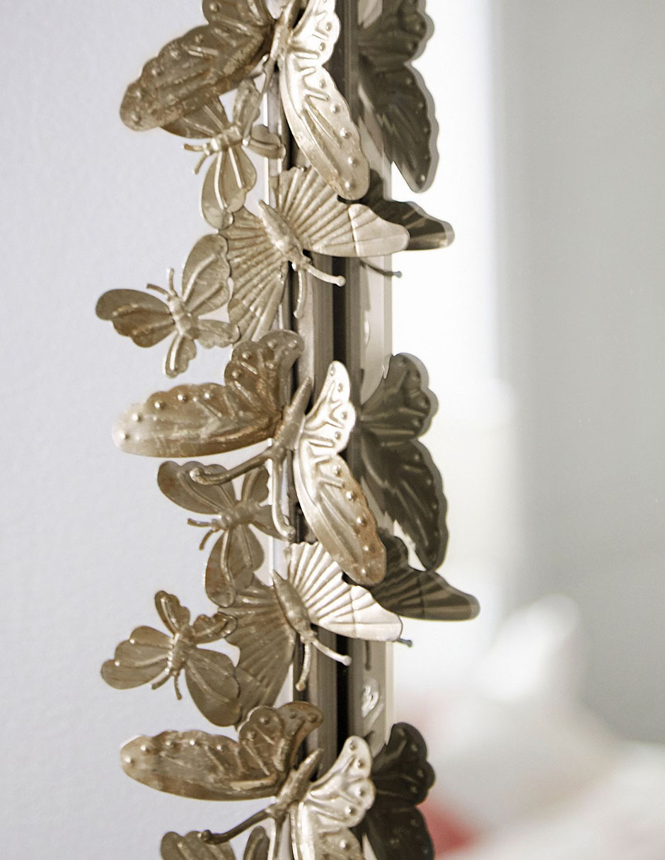 Espejo ml butterfly recta plata