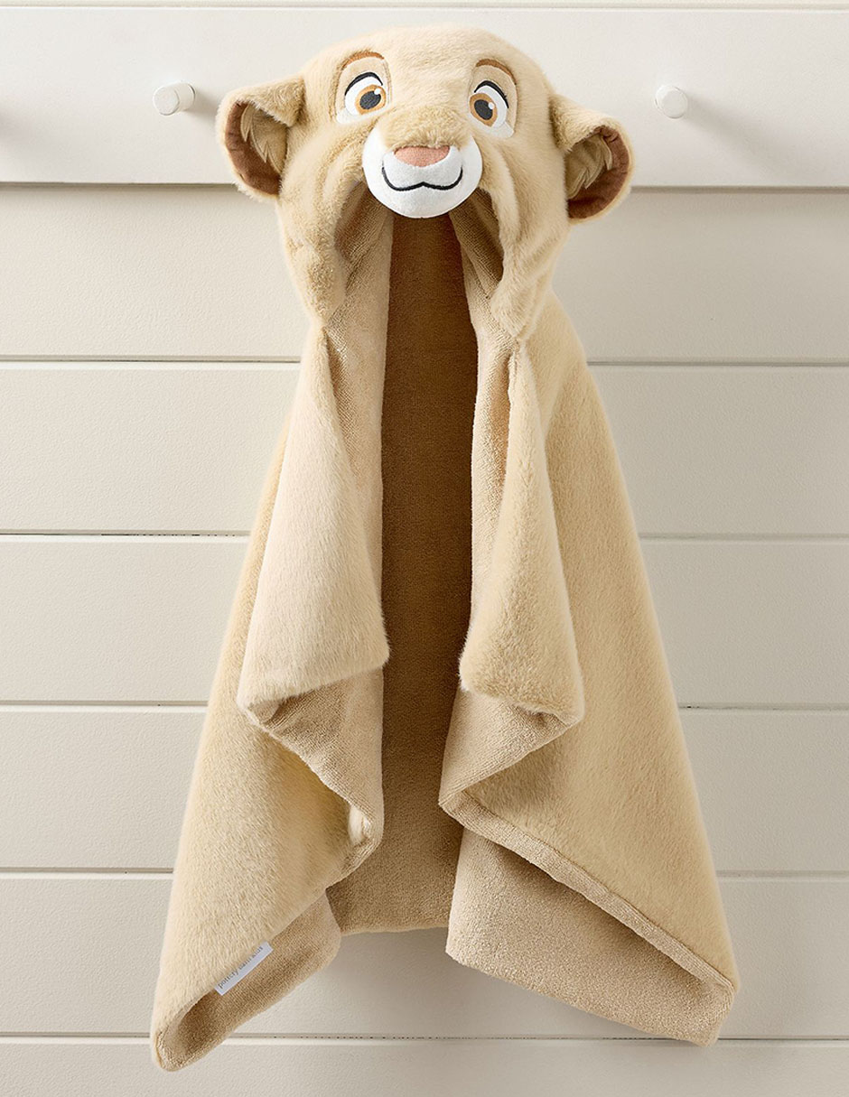 Toalla con gorro Disney Simba de algodón