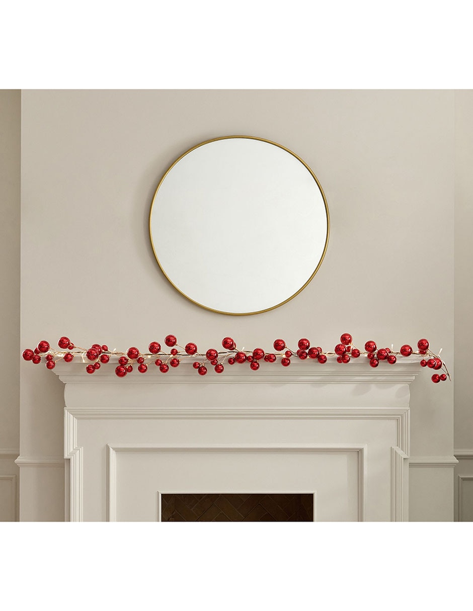 Guirnalda de berries cranberry lit tree 182.8 cm