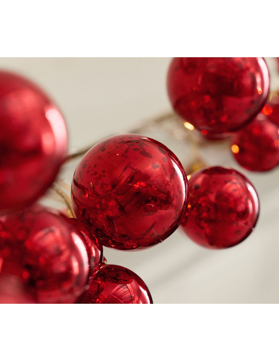 Guirnalda de berries cranberry lit tree 182.8 cm
