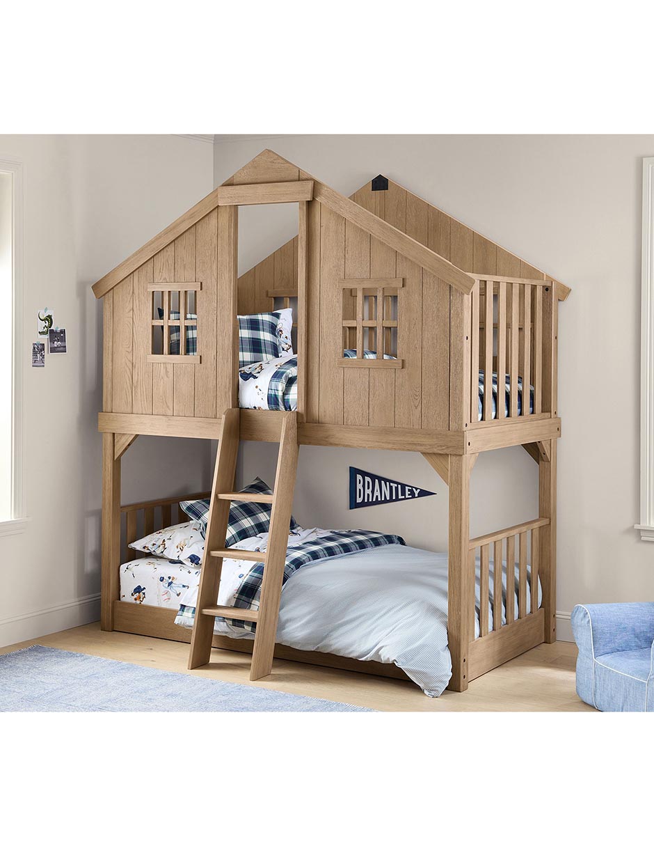 Litera Treehouse Seadrift de madera pino individual