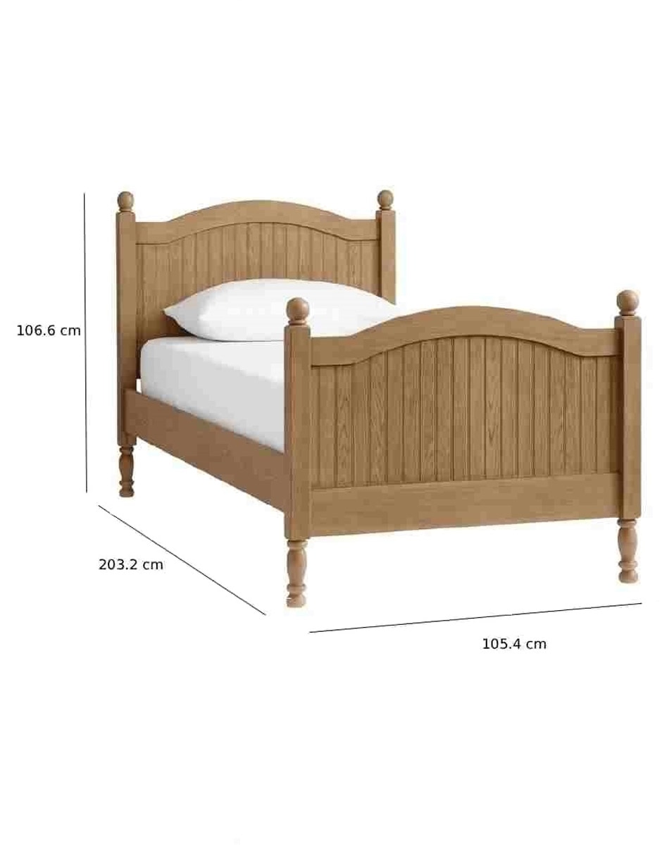 Cama Catalina de madera individual 6