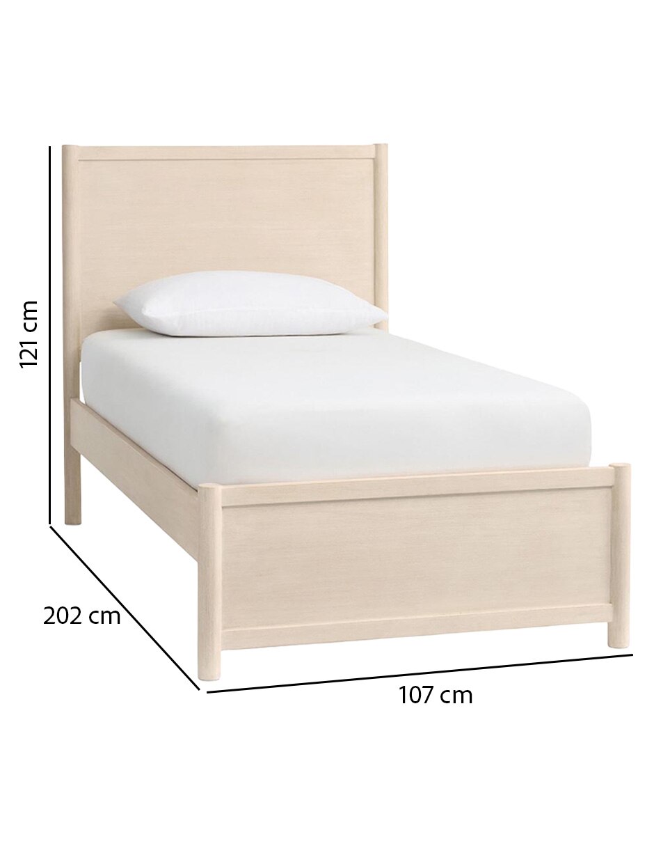 Cama Coronado de madera individual 6