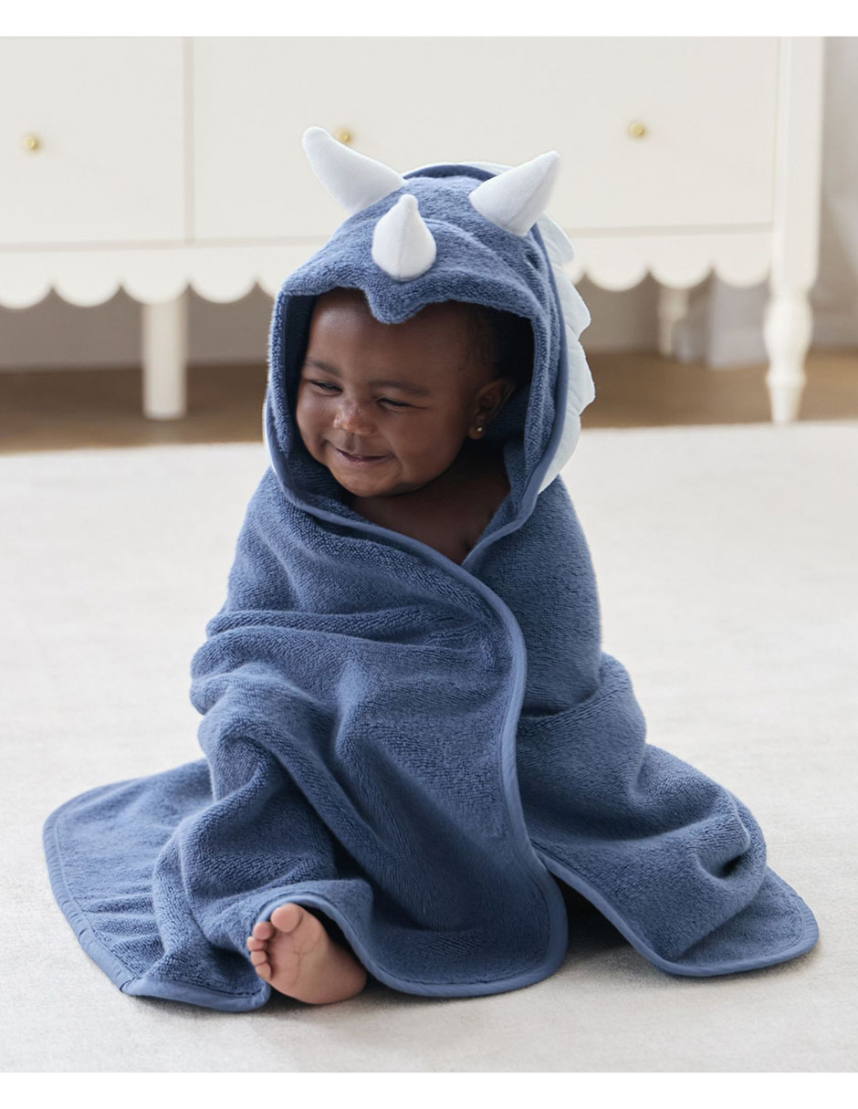 Set de toalla con gorro Dino de algodón