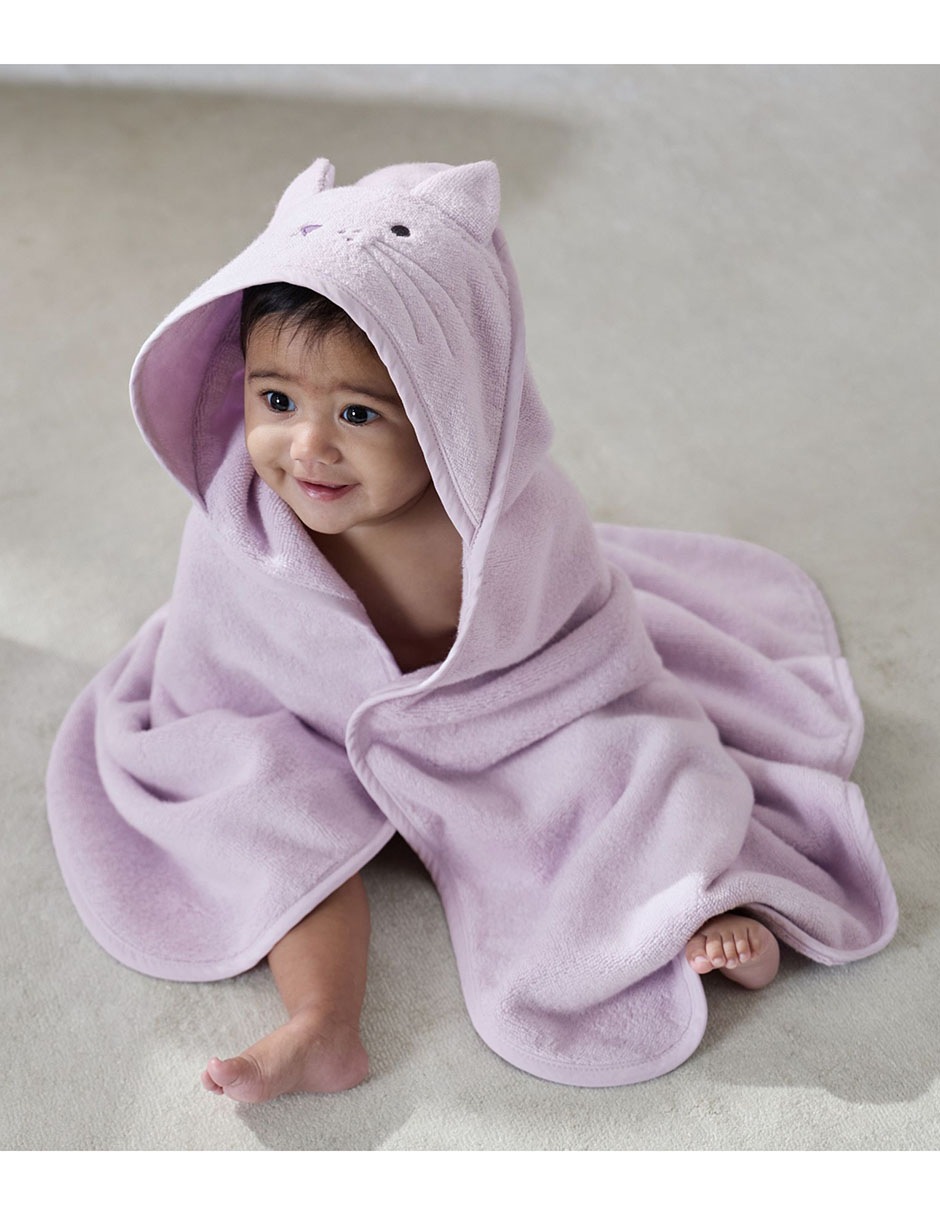 Set de toalla con gorro Gato de algodón