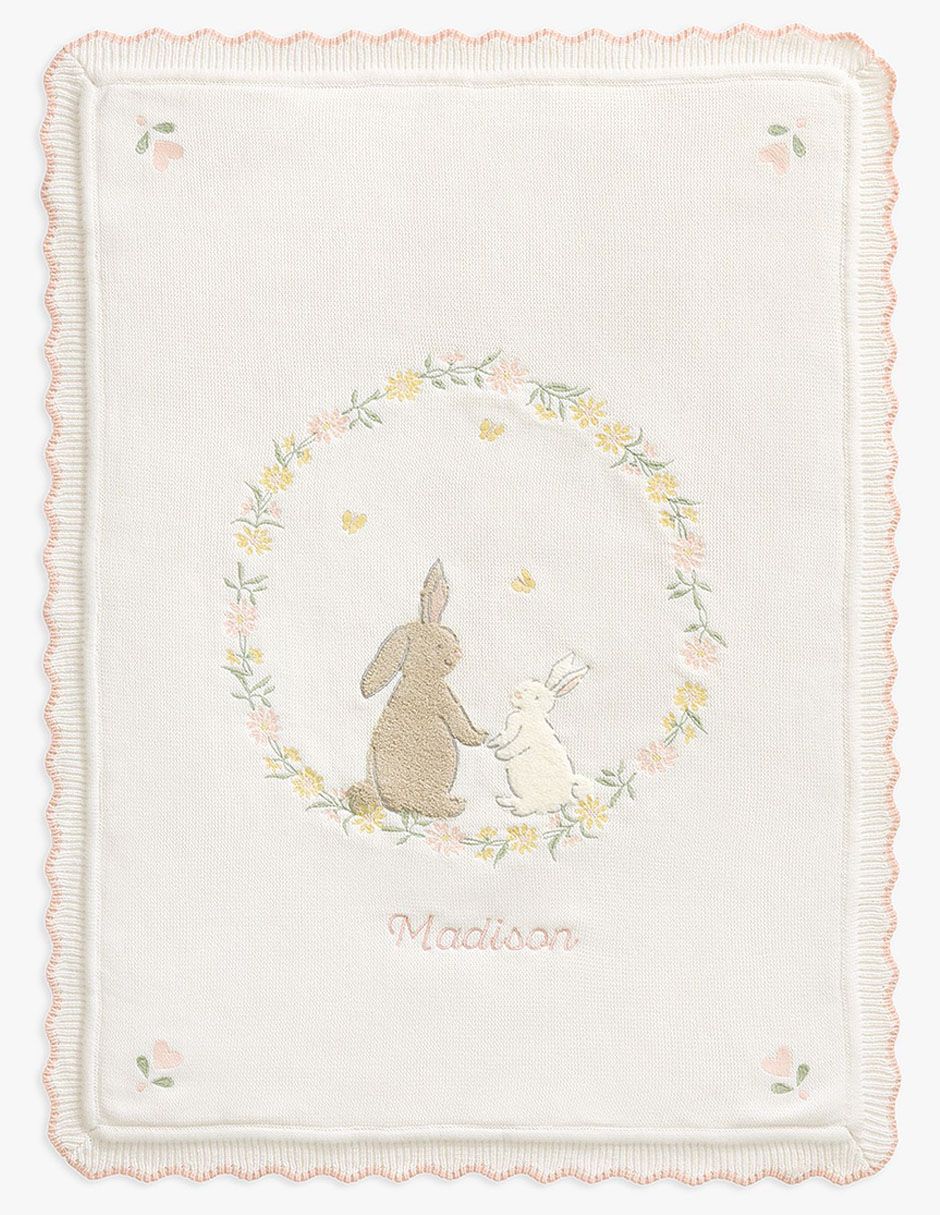 Cobija de tejido jacquard Riley Sheehey English Garden para niña
