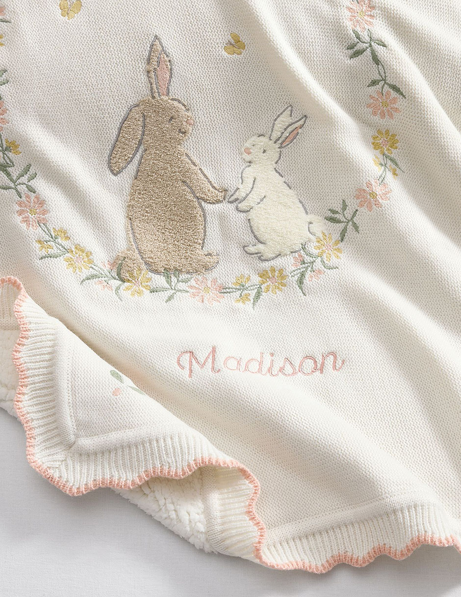 Cobija de tejido jacquard Riley Sheehey English Garden para niña