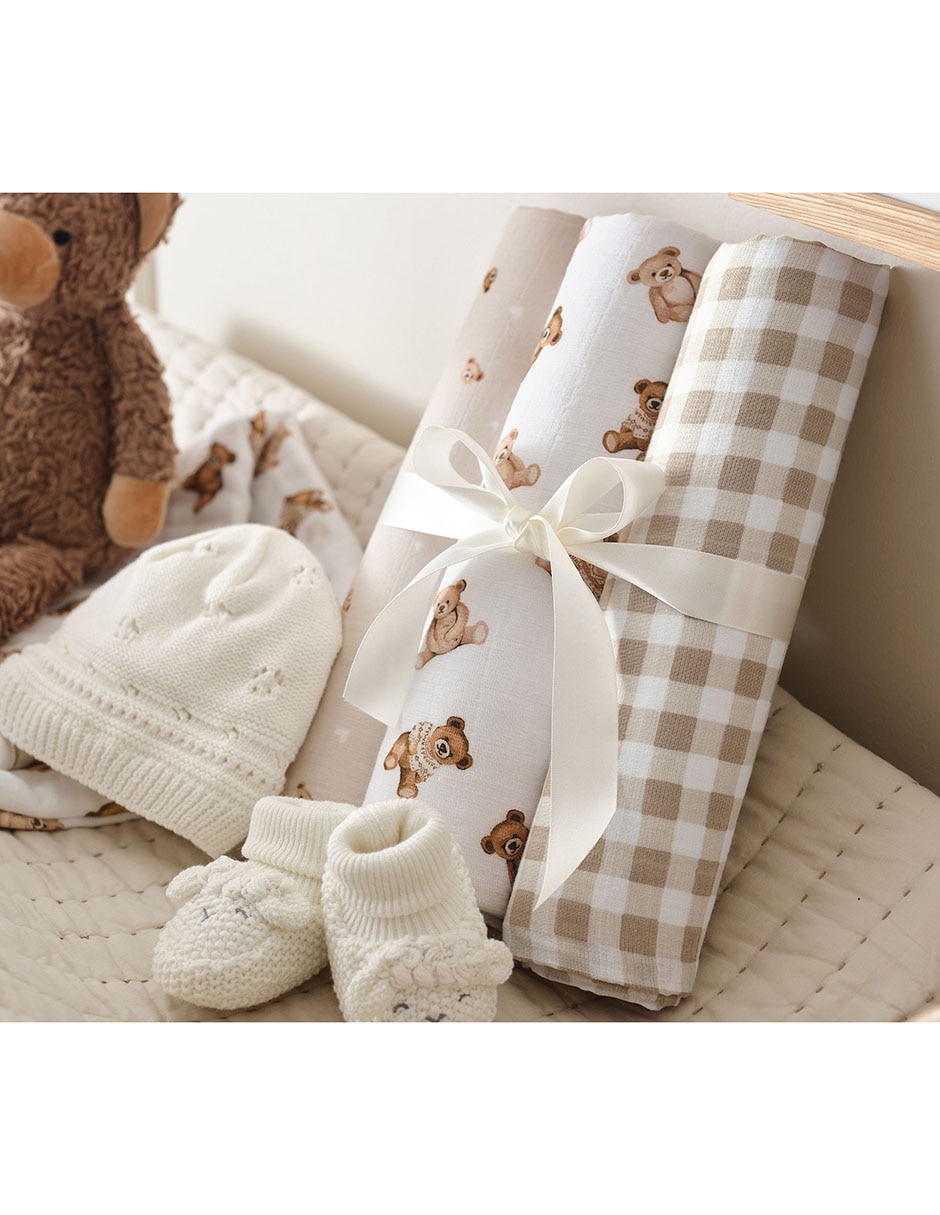 Set muselina Teddy Bear