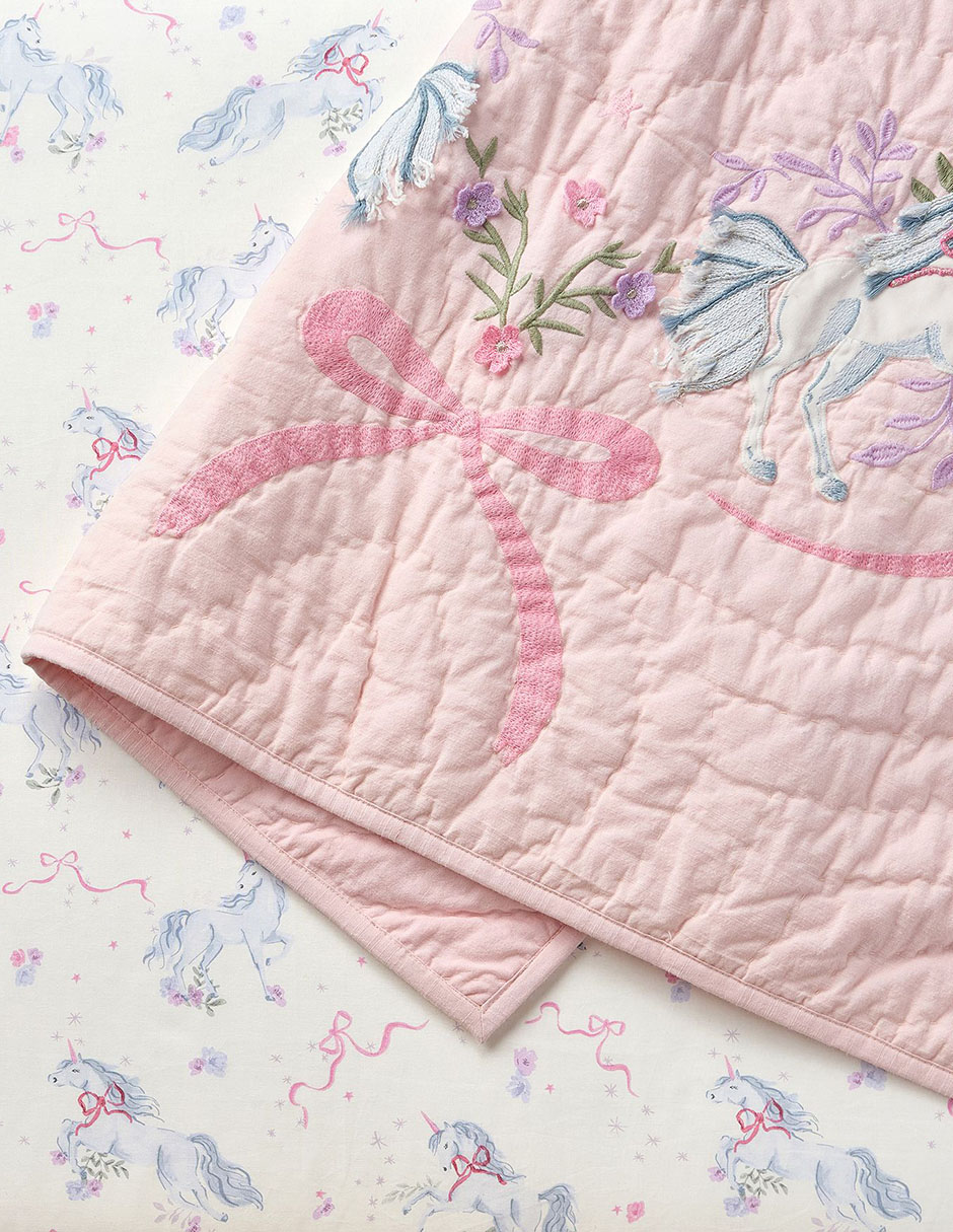 Colcha Unicorn Bows