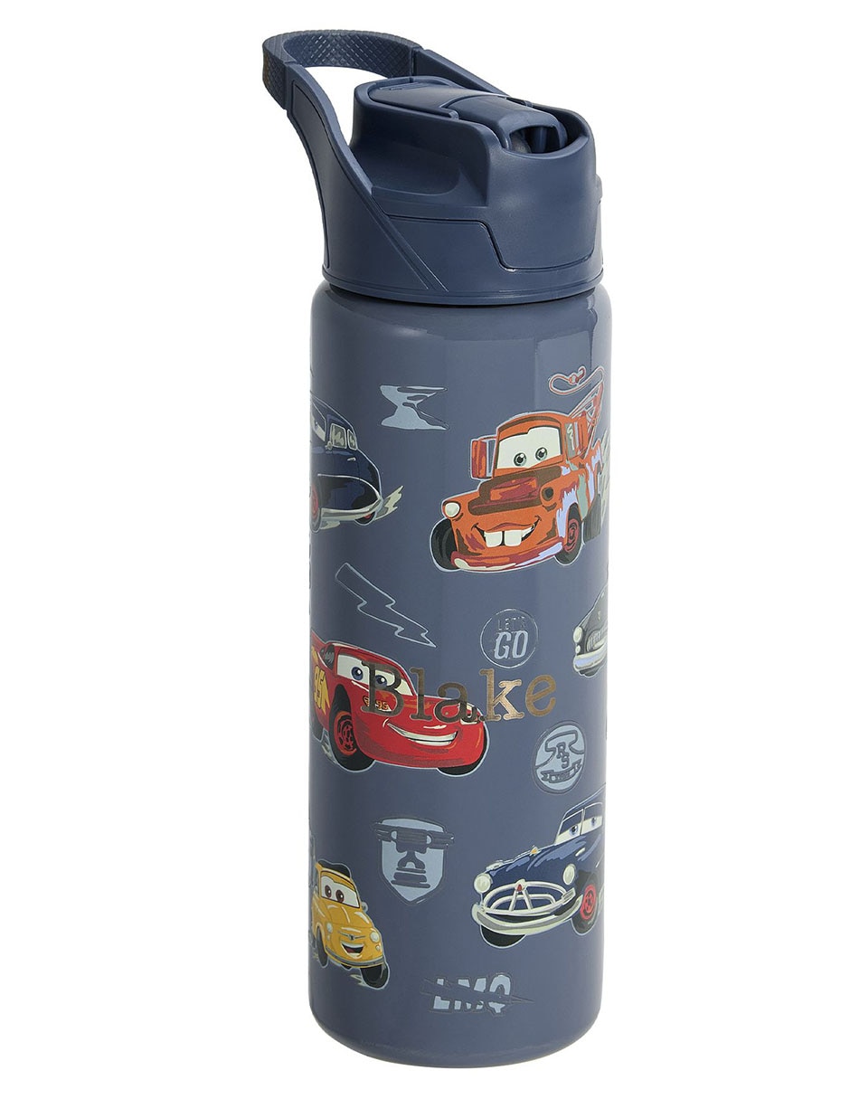 Termo de acero inoxidable Mackenzie Cars con tapa flip top