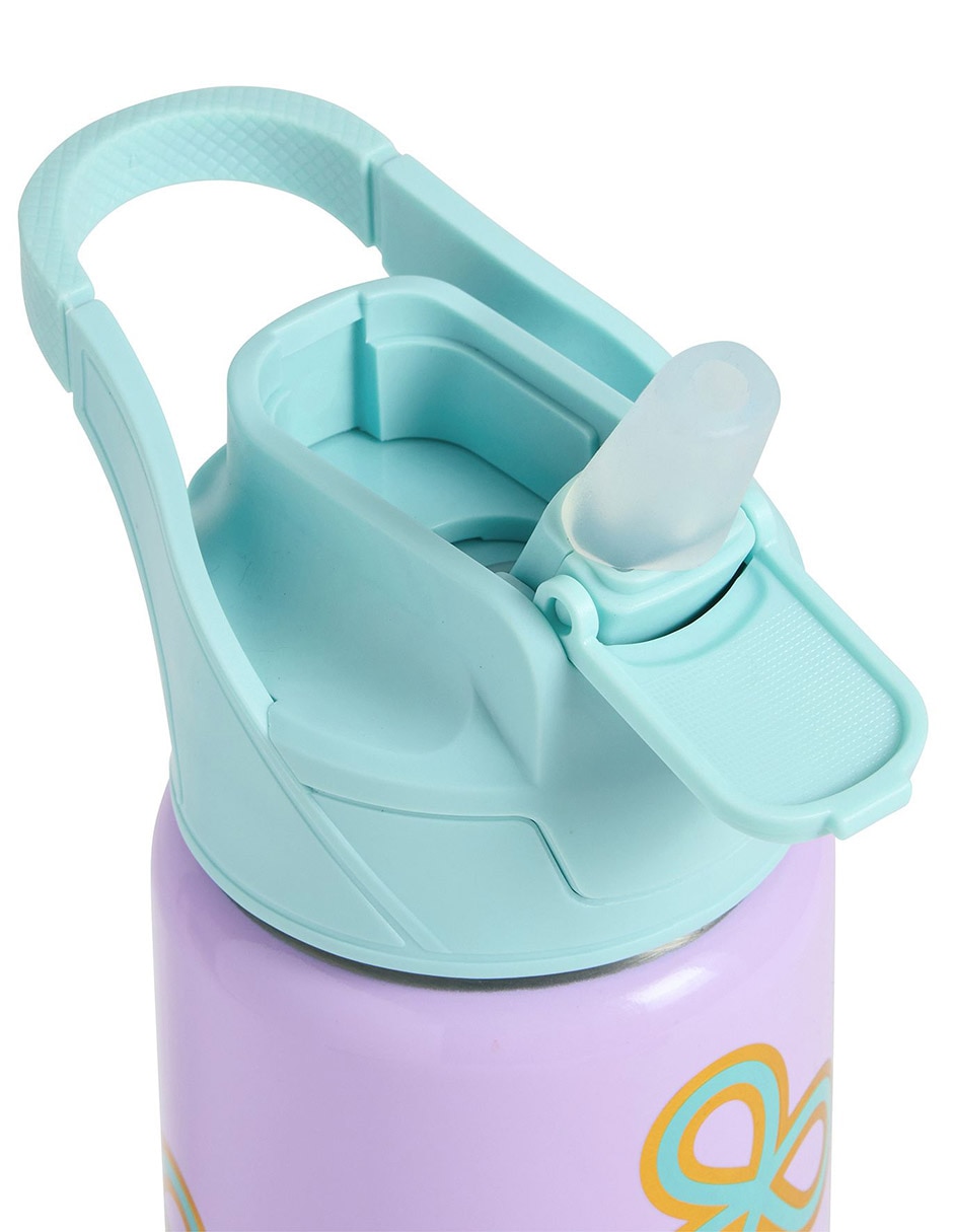 Termo de acero inoxidable Mackenzie Scl Cherry Bows con tapa flip top