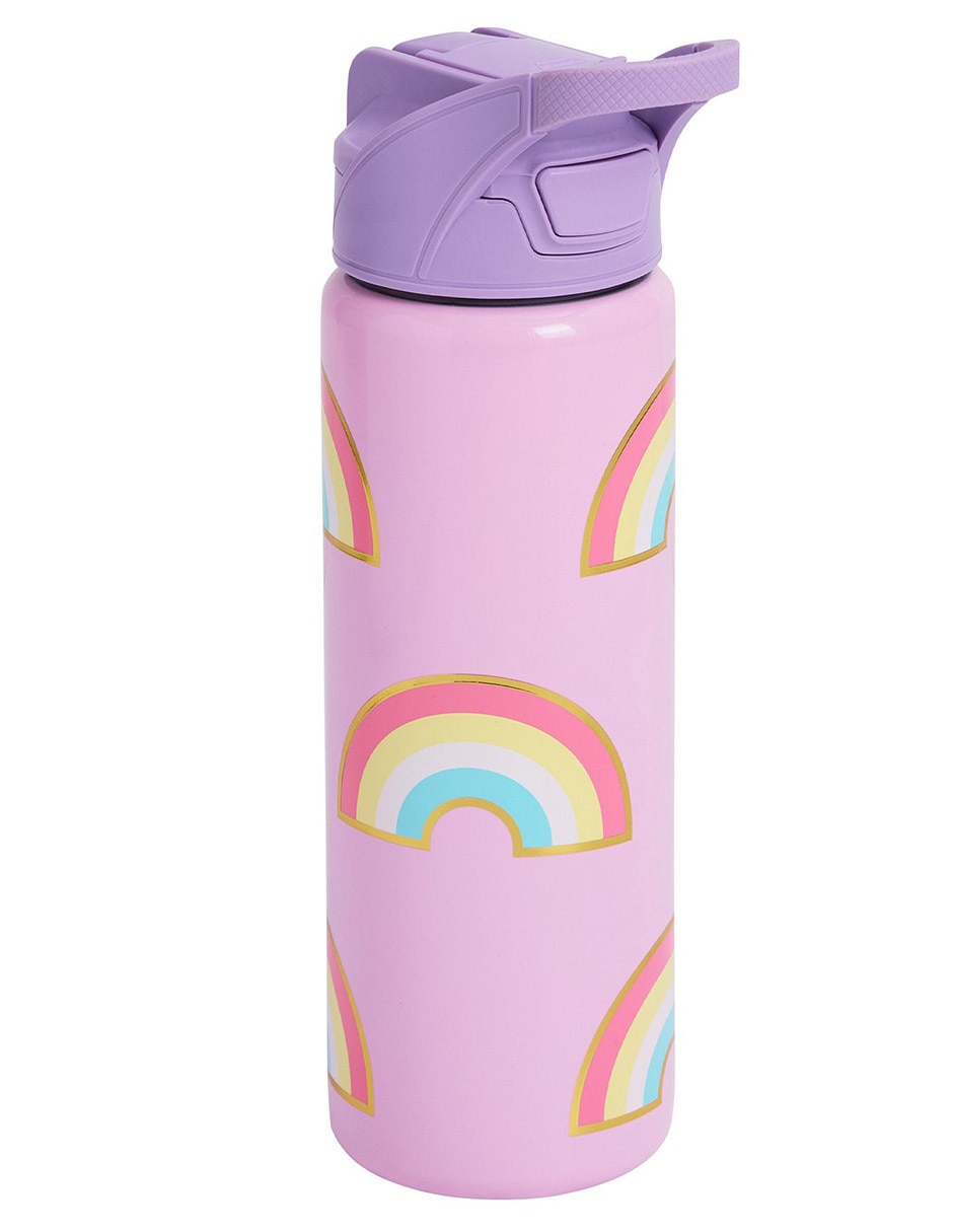 Termo de acero inoxidable Mackenzie Scl Rainbows con tapa flip top 2