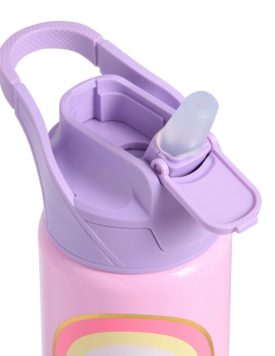 Termo de acero inoxidable Mackenzie Scl Rainbows con tapa flip top 3