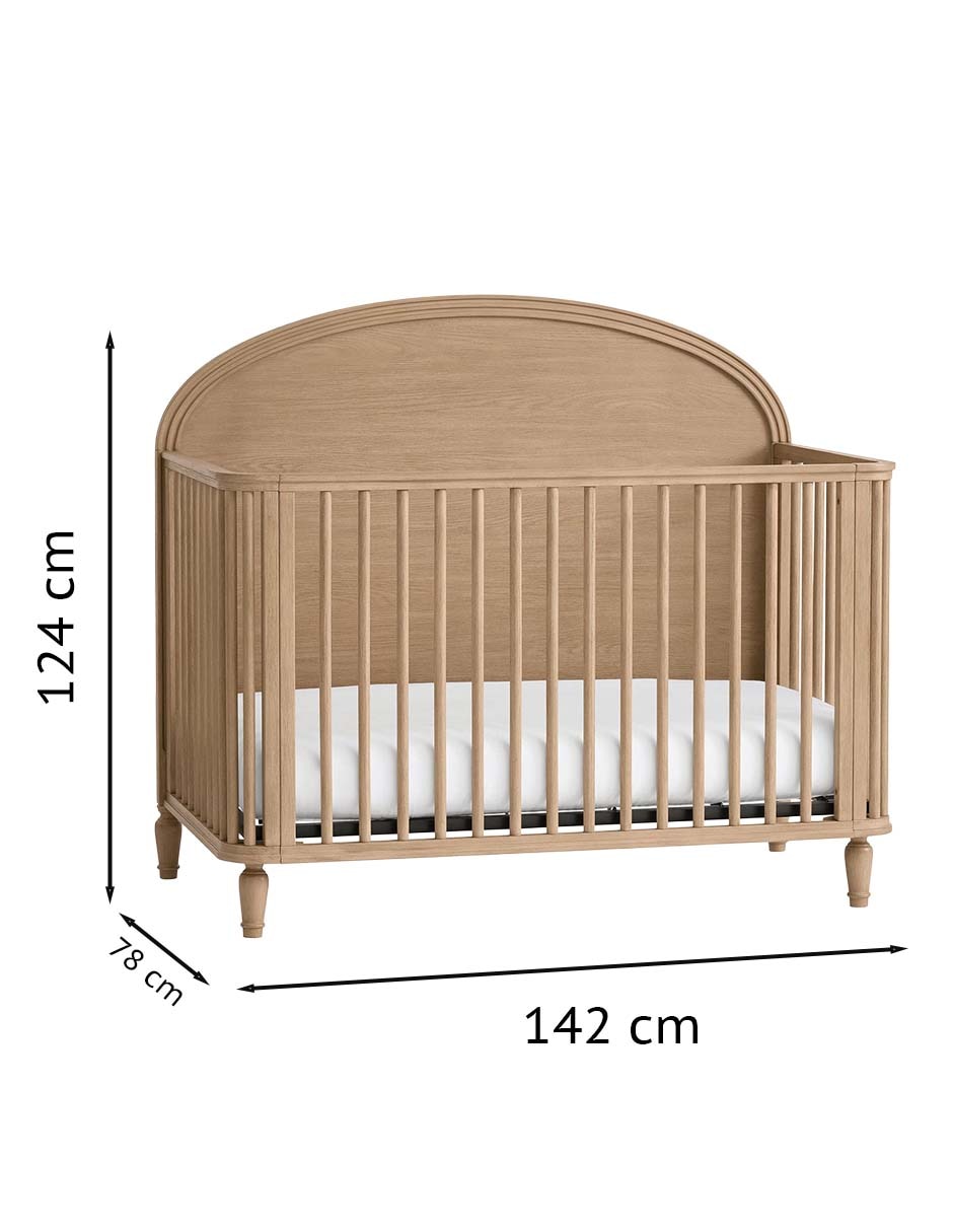 Cuna convertible a cama infantil Aubrey 6