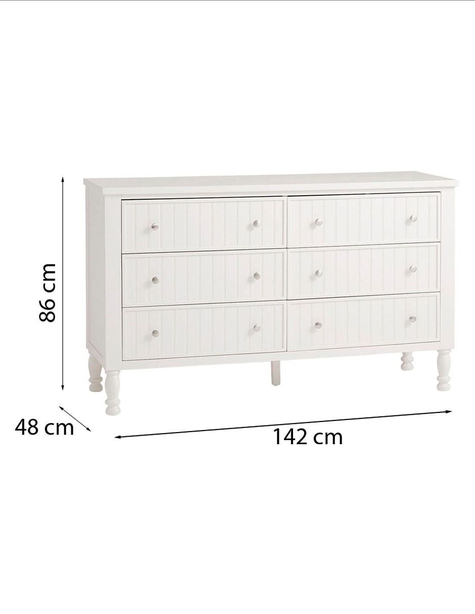 Cómoda Catalina de madera álamo 9