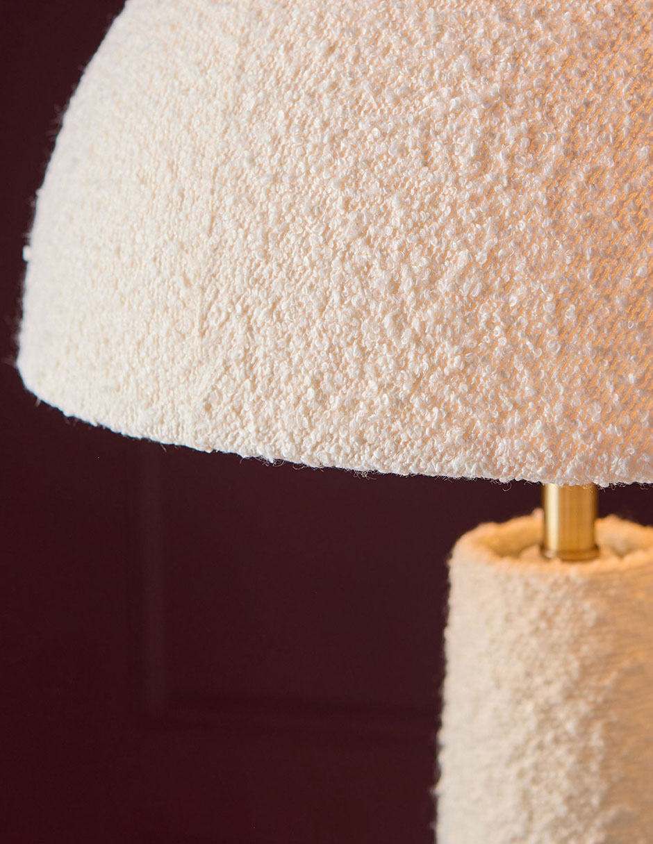 Lámpara de pie led bouclé 3