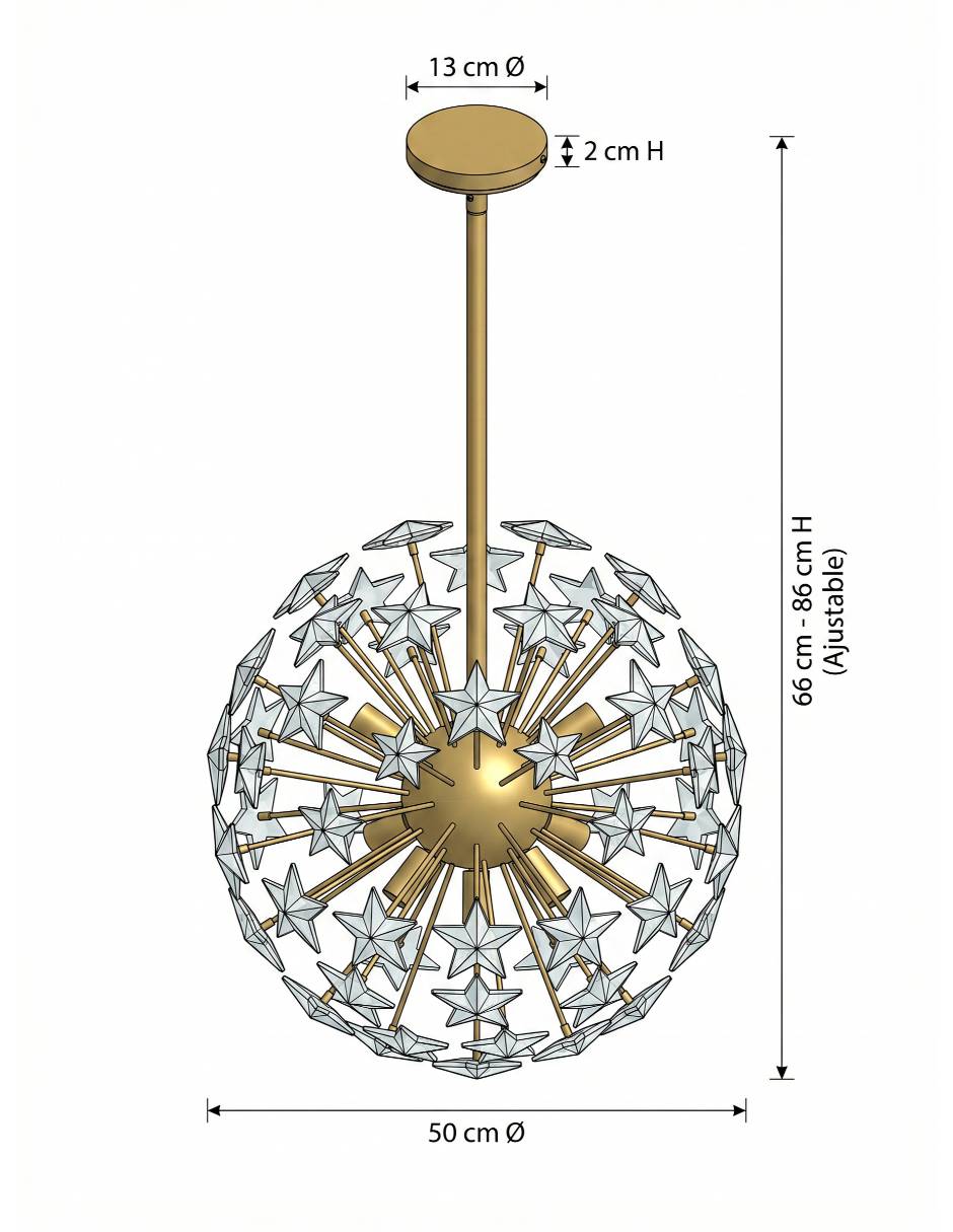 Candelabro de metal Tutu du Monde 5