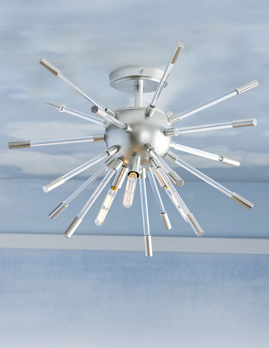Lámpara incandescente y led Rod Flush Mount 4