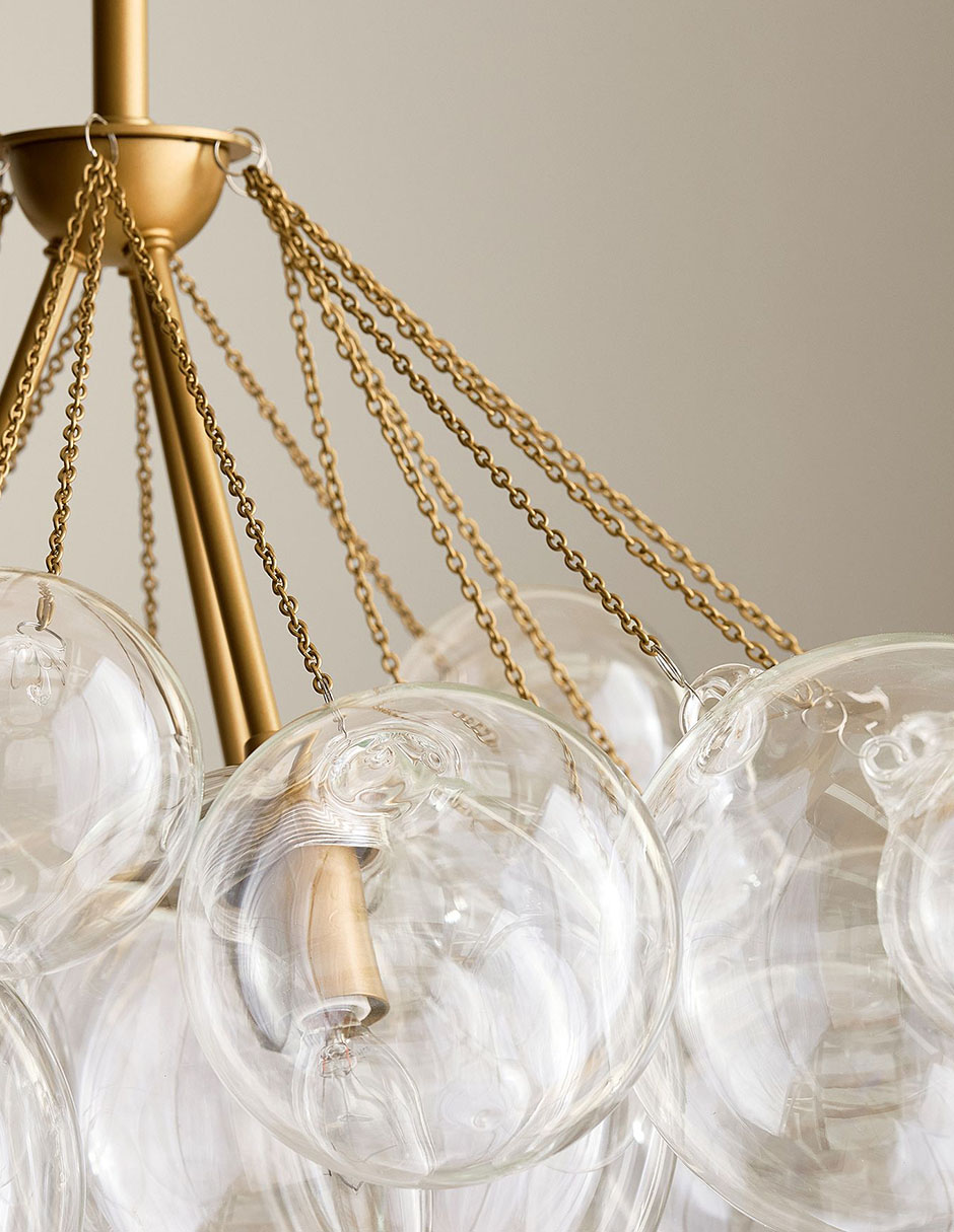 Candelabro de hierro bubble 3