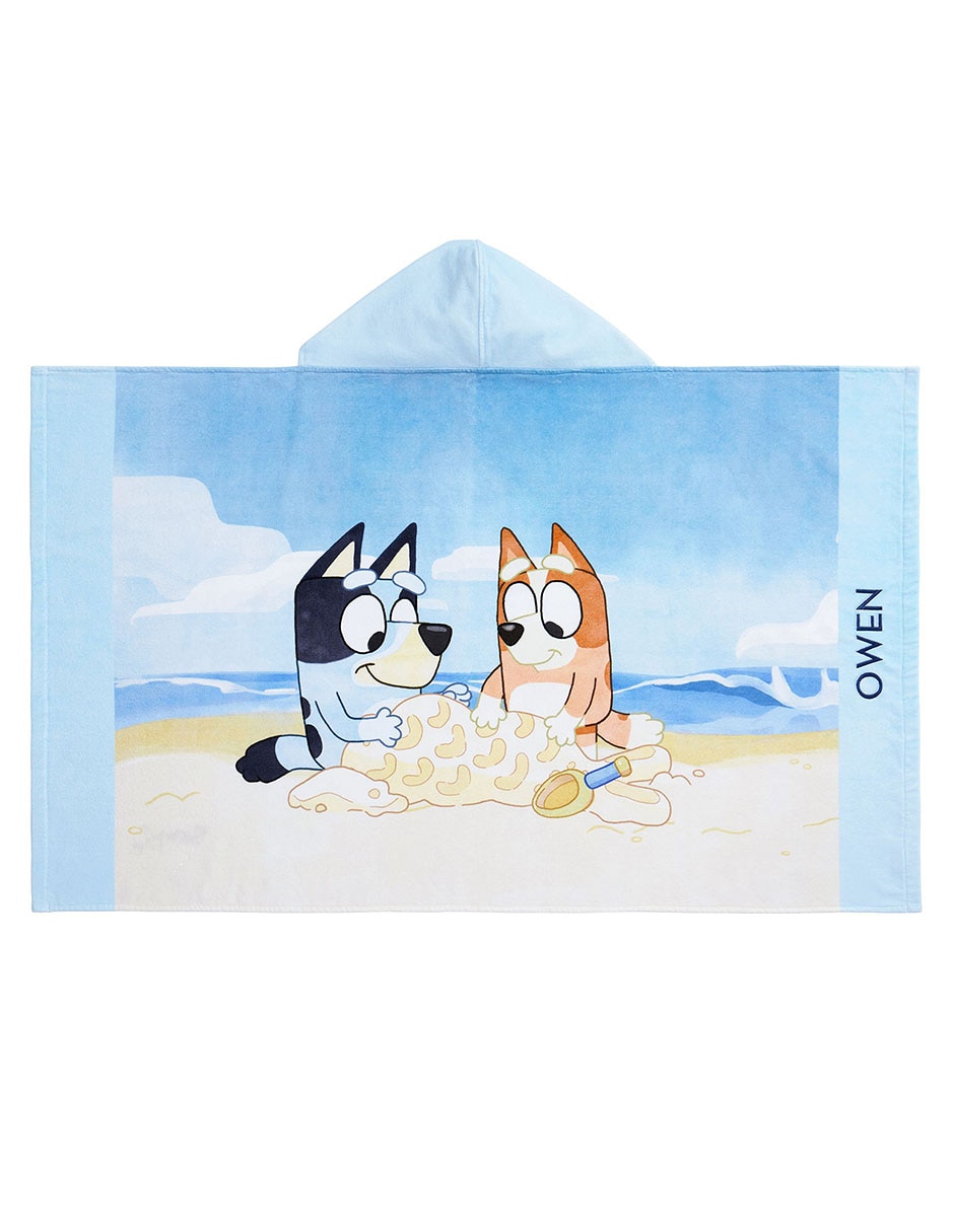 Toalla con gorro Bluey de algodón 1