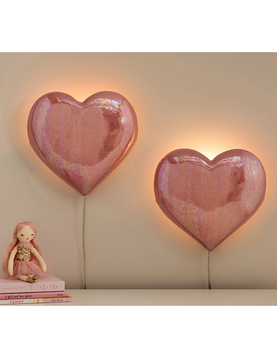 Set figura decorativa de corazón Heart de cerámica
