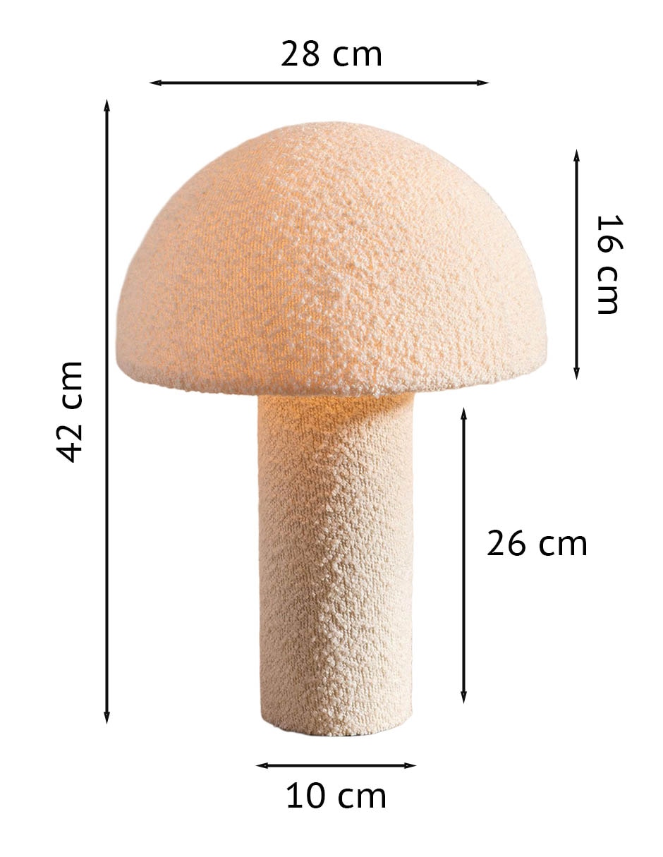 Lámpara de mesa led Bouclé