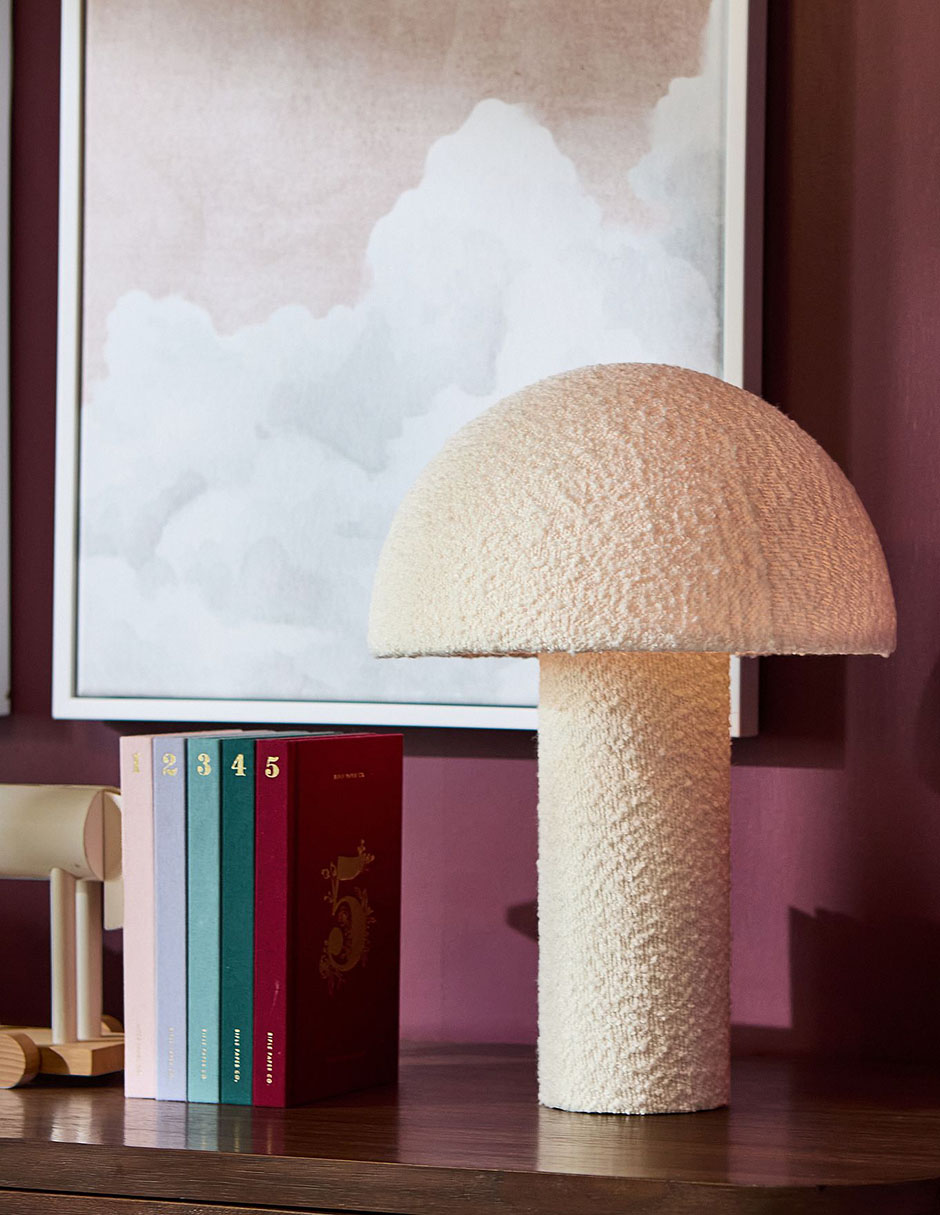 Lámpara de mesa led Bouclé