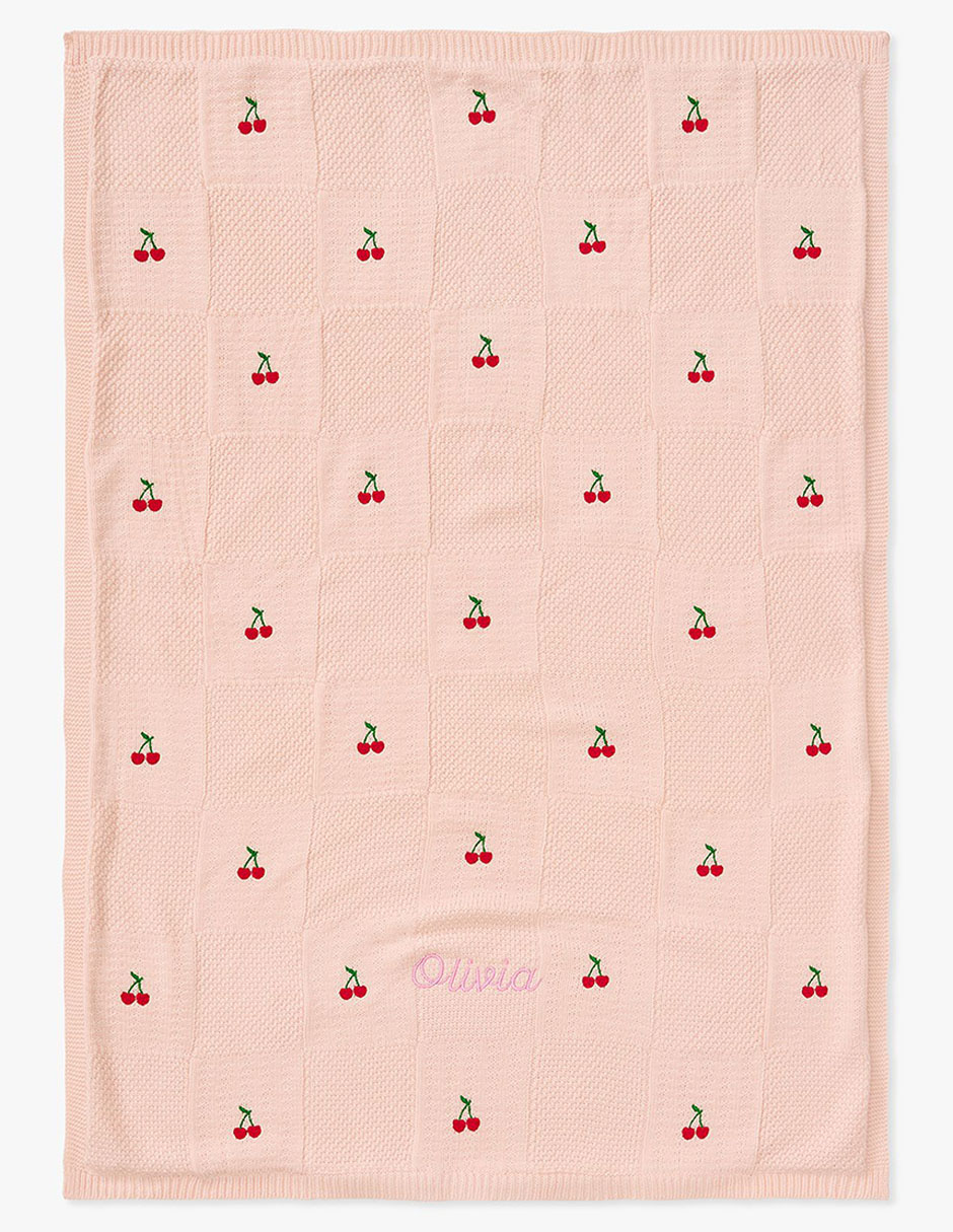 Cobija de tejido de punto Cherries unisex 1