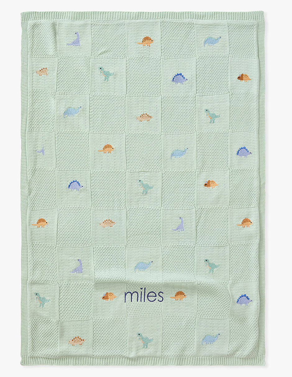 Cobija de tejido de punto Dinos Patchwork unisex Cobija de tejido de punto Dinos Patchwork unisex