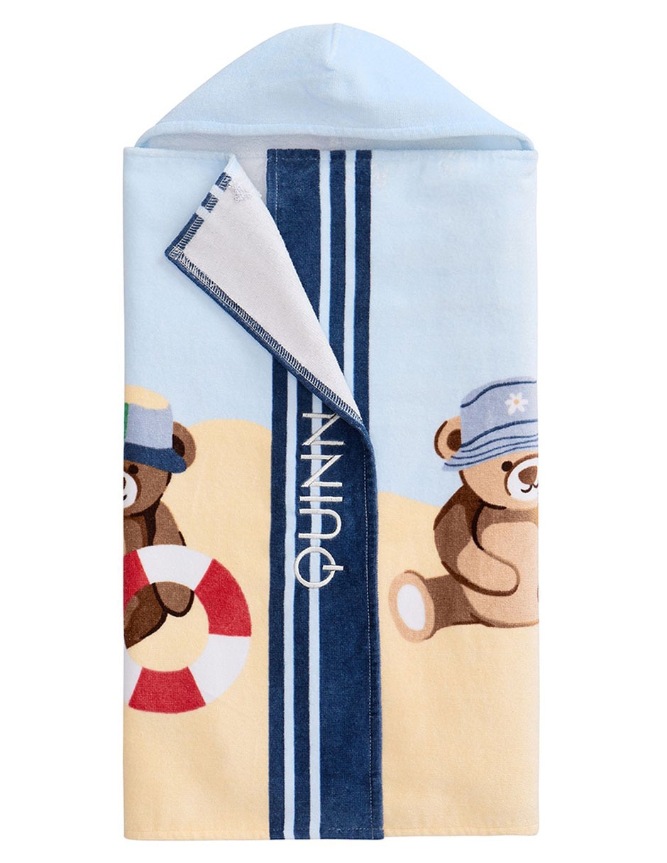 Toalla con gorro Teddy Bear de algodón 9