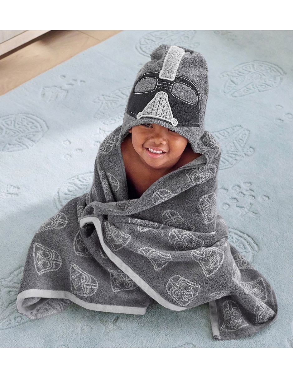 Toalla con gorro Star Wars Darth Vader de algodón infantil