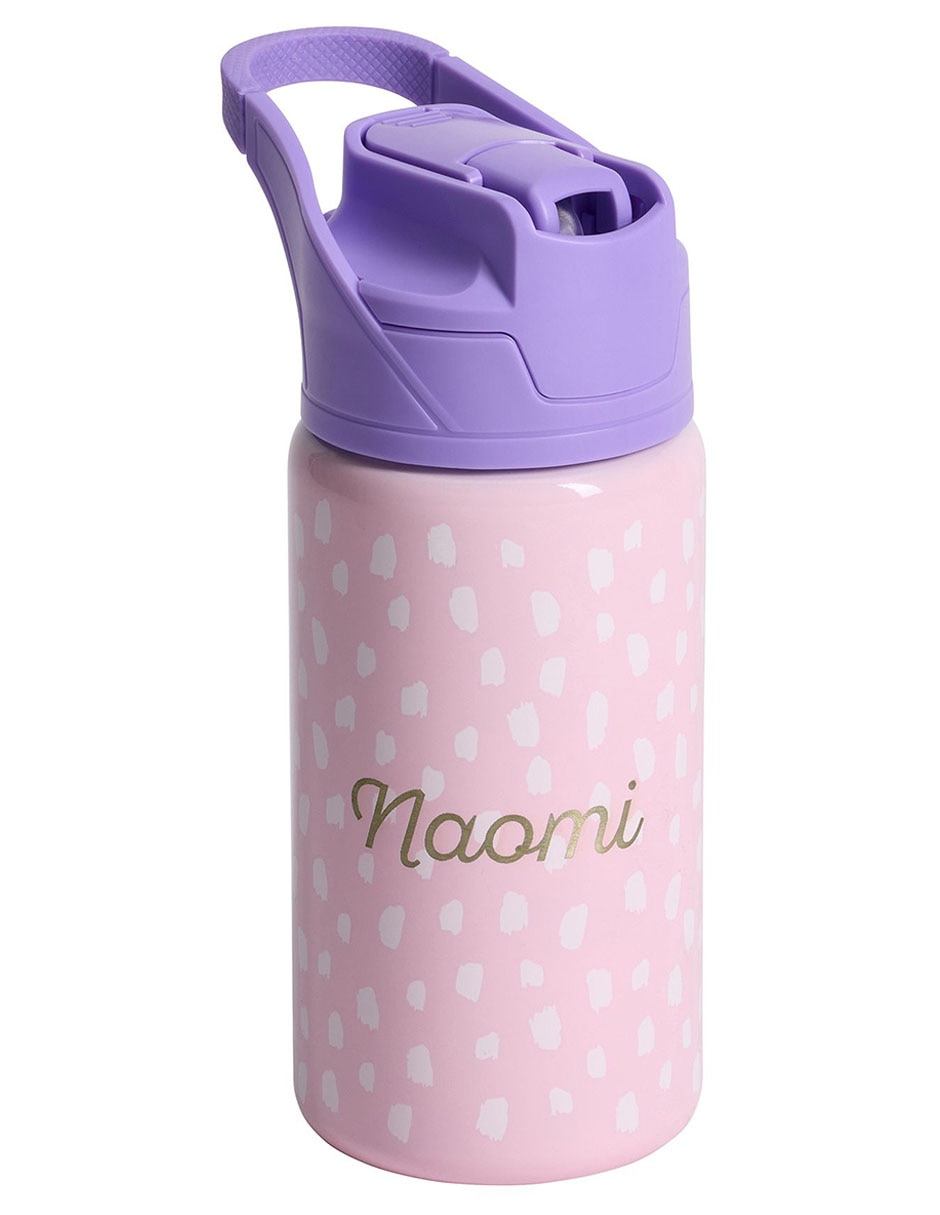 Termo de acero inoxidable Mackenzie Brushstroke Dot con tapa a presión 444 ml 1