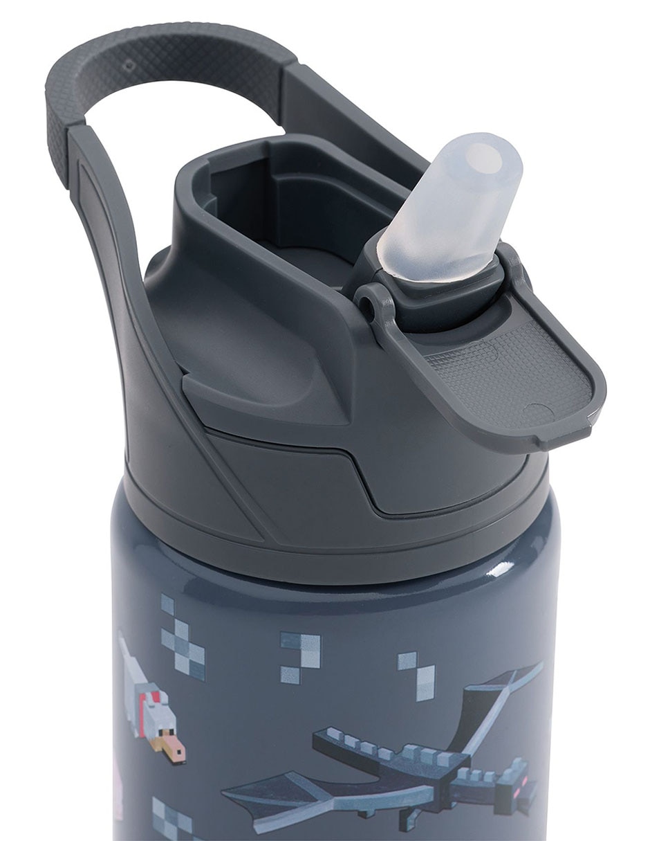 Termo de acero inoxidable Mackenzie Minecraft con tapa rosca 550ml 2