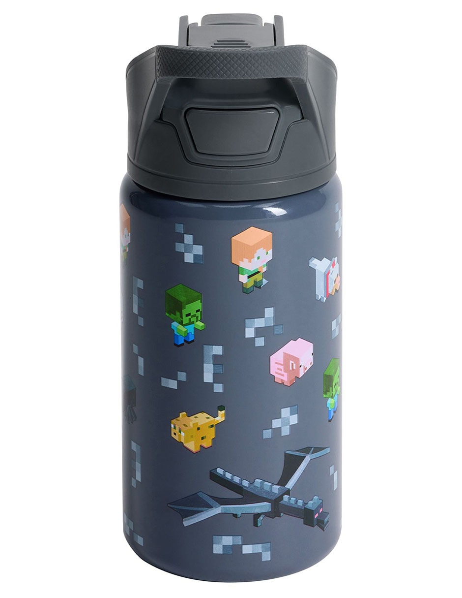 Termo de acero inoxidable Mackenzie Minecraft con tapa rosca 550ml 3