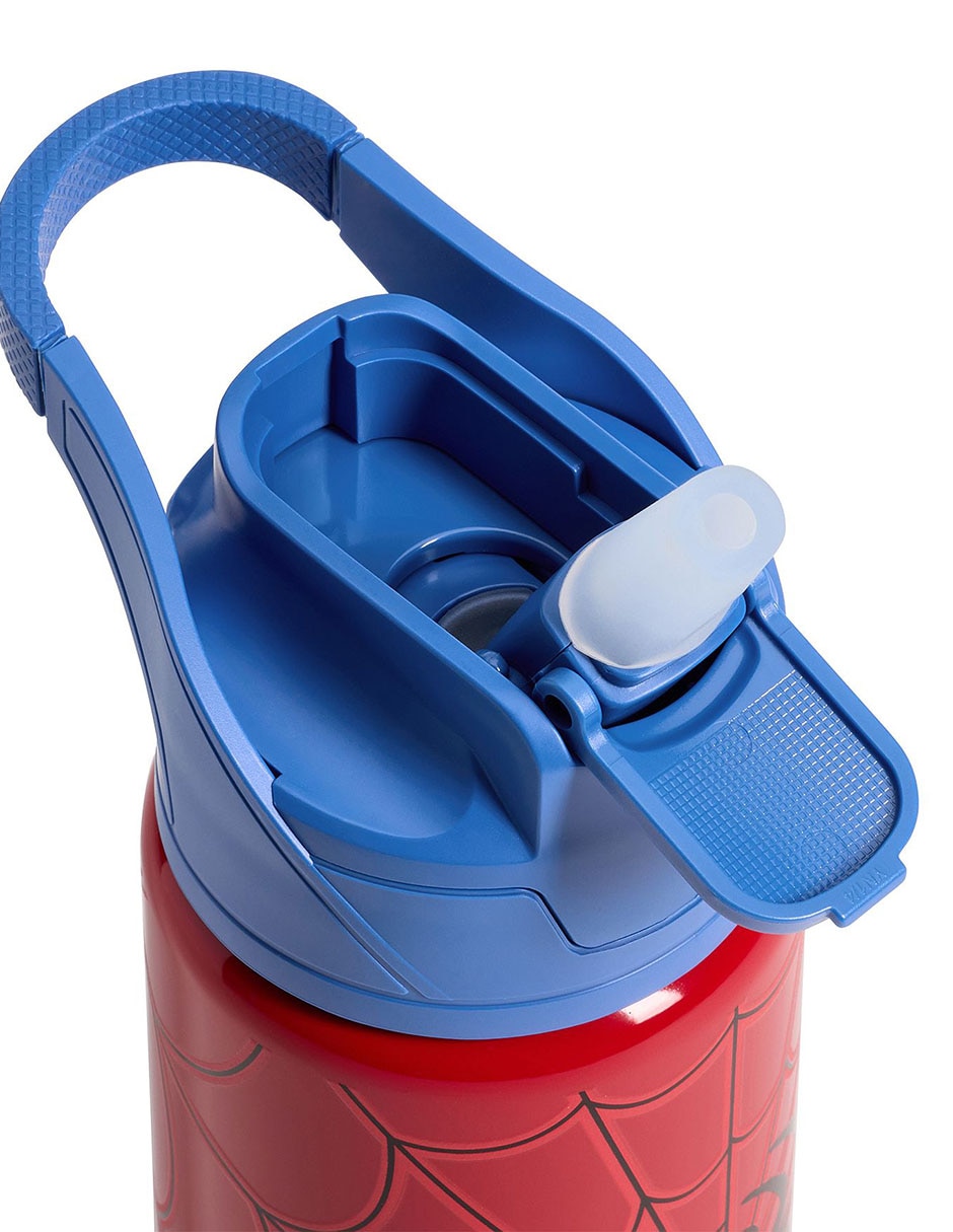 Termo de acero inoxidable Mackenzie con tapa push pull 444 ml