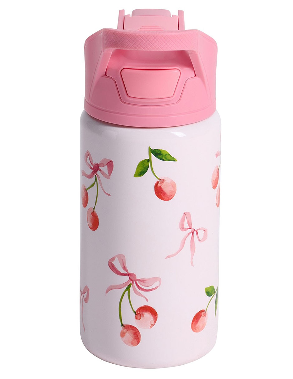 Termo de acero inoxidable con tapa a presión 444 ml