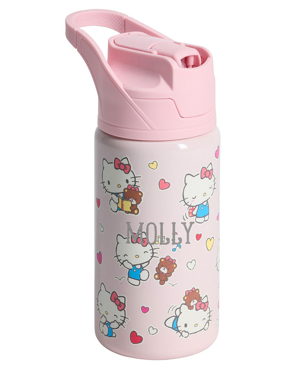 Termo de acero inoxidable Mackenzie con tapa a presión 443 ml