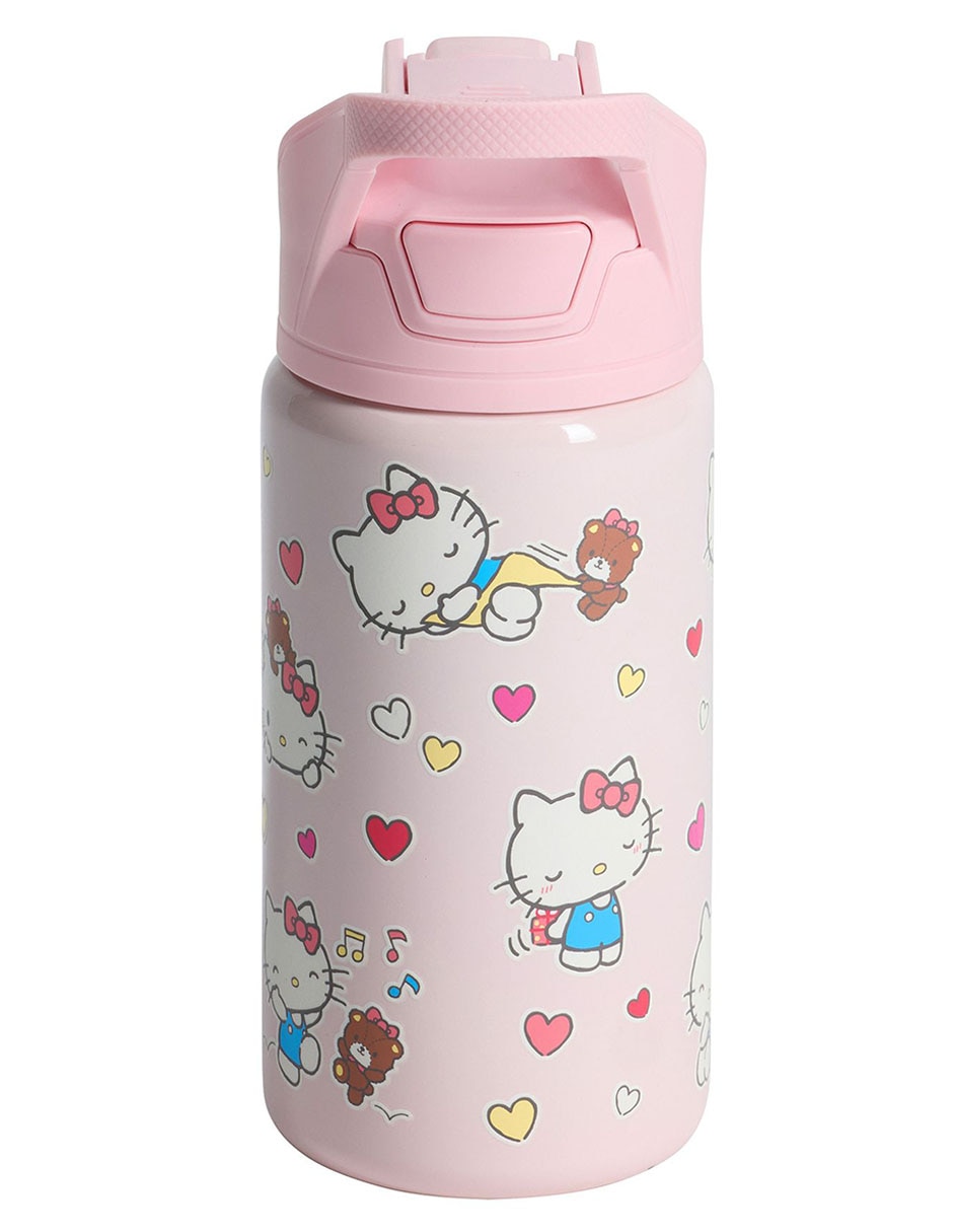 Termo de acero inoxidable Mackenzie con tapa a presión 443 ml